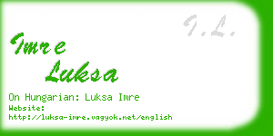 imre luksa business card